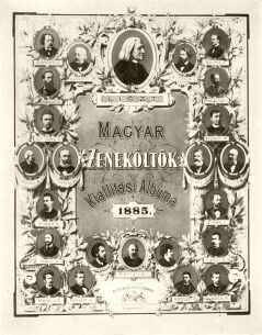 A MAGYAR ZENEKÖLTŐK KIÁLLÍTÁSI ALBUMÁNAK CÍMLAPJA A MAGYAR ZENEKÖLTŐK KIÁLLÍTÁSI ALBUMÁNAK CÍMLAPJA